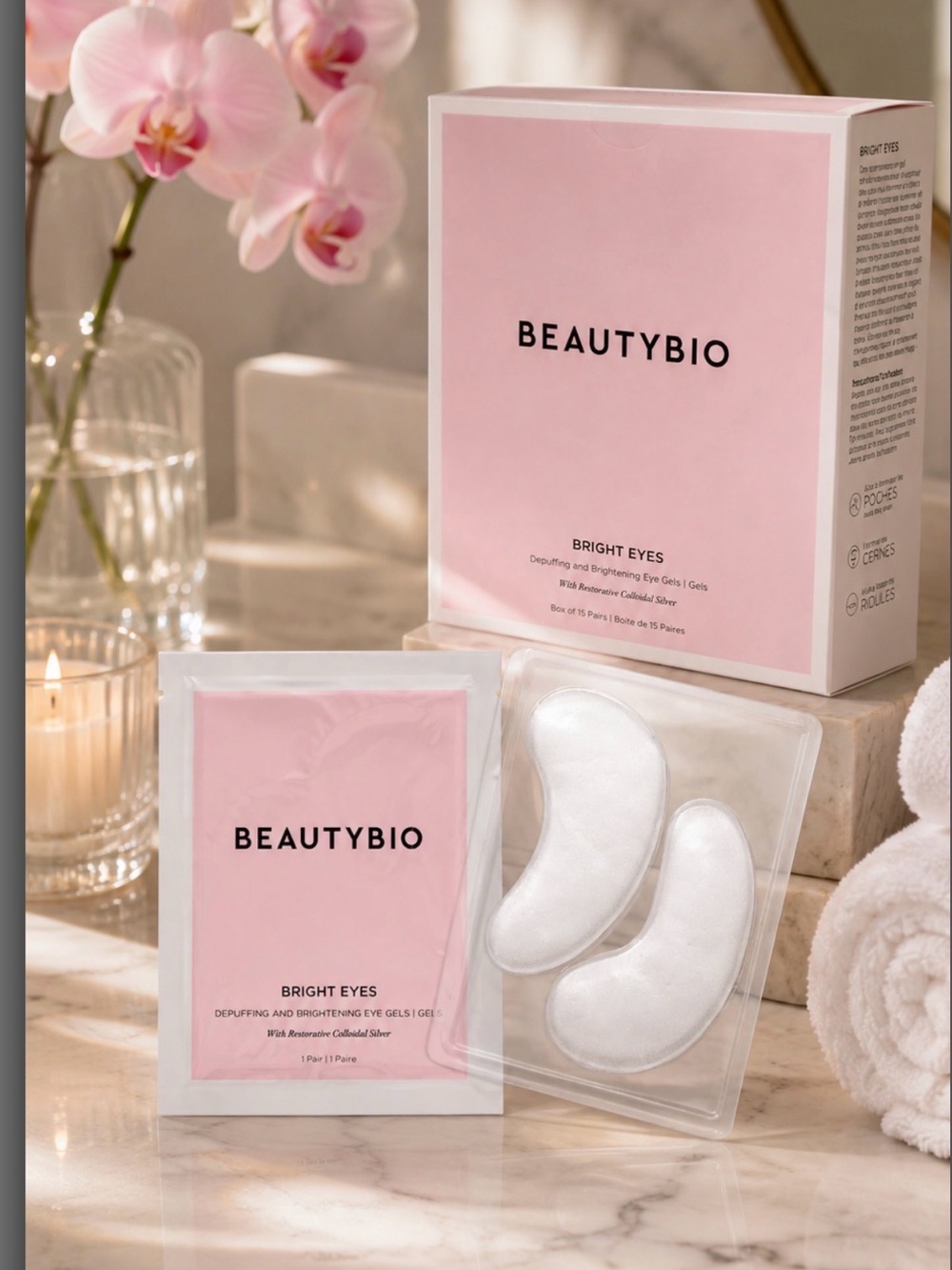 Bright Eyes Depuffing & Brightening Eye Gels - 15 pairs per box